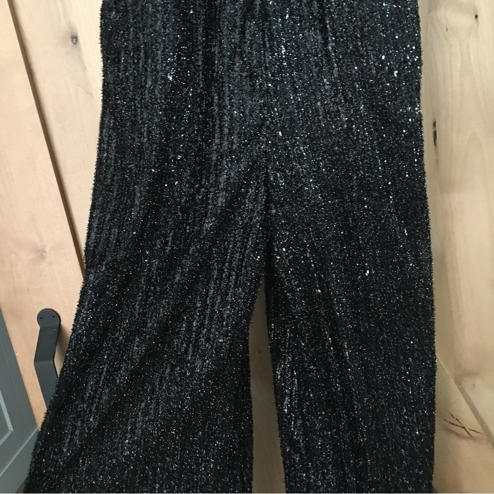 ANTHROPOLOGIE MAEVE Disco Jumpsuit Black Size 6 - Picture 5 of 11